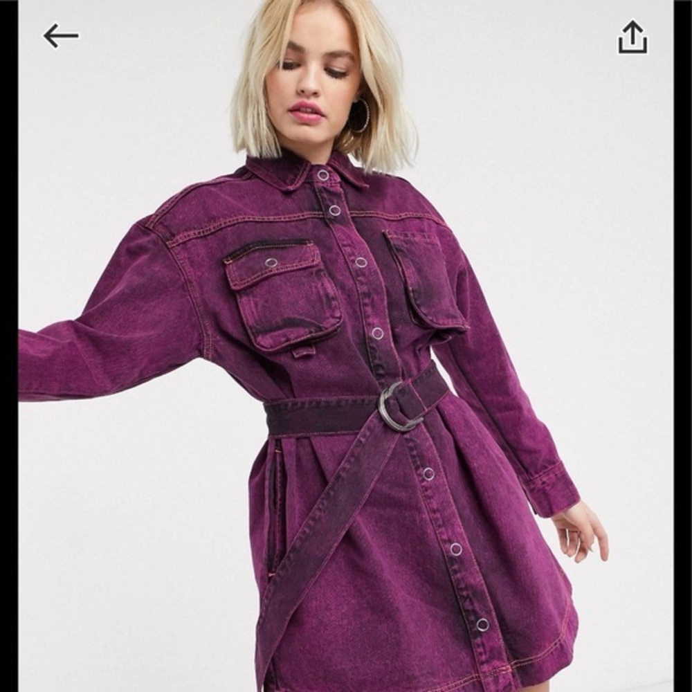 Women's Purple Denim Jacket
